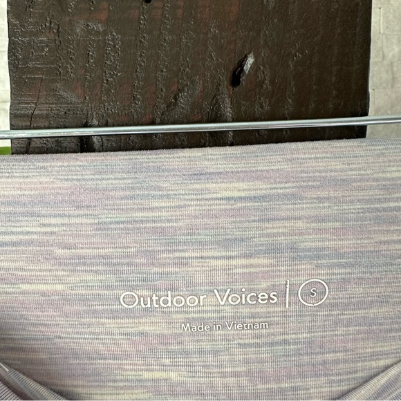 OUTDOOR VOICES Pastel Heathered Purple Pink High Rise Leggings Size Small - Picture 4 of 7
